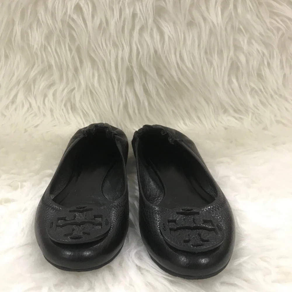 Tory Burch Women’s Reva Leather Flats Size 7.5